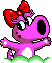 birdo as she appears in the snes version of wario's woods
