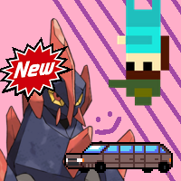 iseel's discord profile picture. it contains the pokemon gigalith, the new super mario bros logo, the celeste intro car pixel art of iseel, several diagonal purple lines, and a purple smiley face